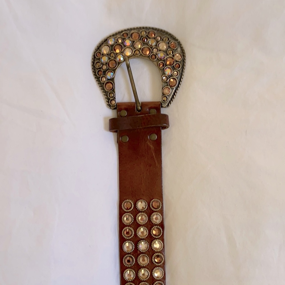 Leatherock Tan Crystal Belt